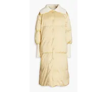 Jil Sander Quilted shell down coat - Yellow Yellow