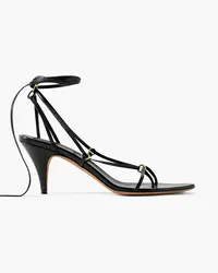 KHAITE Marion leather sandals - Black Black