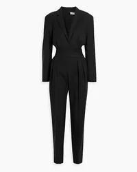 IRO Fita pleated wool-blend twill jumpsuit - Black Black