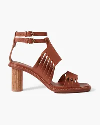 Ulla Johnson Madeira cutout leather sandals - Brown Brown