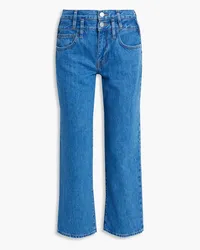 Frame Denim Le Jane cropped high-rise straight-leg jeans - Blue Blue