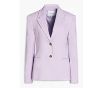 Femme linen-blend blazer - Purple
