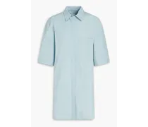 Loulou Studio Evora cotton mini shirt dress - Blue Blue