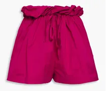 Havana cotton-blend poplin shorts - Purple