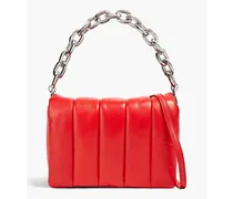 Brynn quilted leather shoulder bag - Red