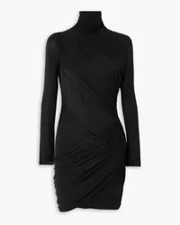 GAUGE81 Kores draped stretch-jersey turtleneck mini dress - Black Black