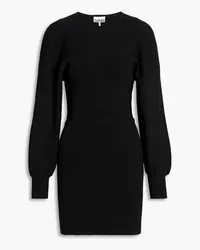 Ganni Stretch-knit mini dress - Black Black