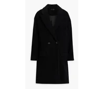 Dylan wool-blend felt coat - Black