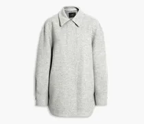 Jade mélange wool and cashmere-blend jacket - Gray