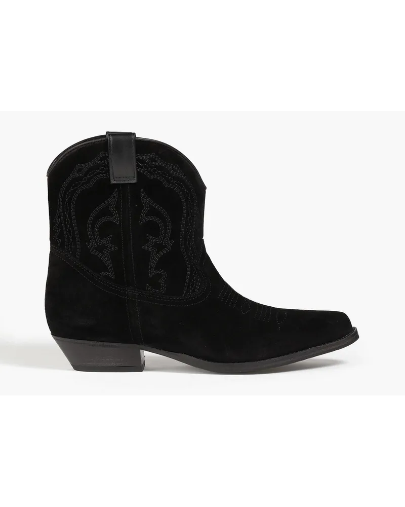 ba&sh Colt suede ankle boots - Black Black