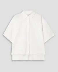 Co Cotton-blend poplin shirt - White White