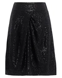 IRO Jeyna gathered fil coupé silk-blend chiffon mini skirt - Black Black