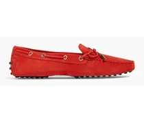 Heaven Laccetto suede loafers - Red