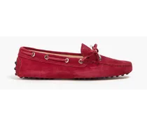 Heaven Laccetto suede loafers - Red