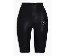Coated stretch cycling shorts - Black