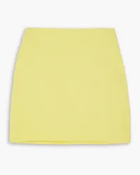 Lisa Marie Fernandez Cotton-blend bouclé mini skirt - Yellow Yellow