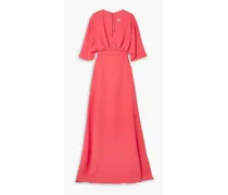 Ruched cady gown - Orange