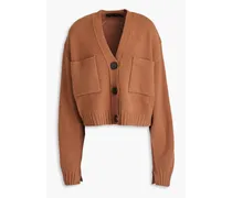 Cashmere-blend cardigan - Brown