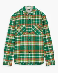 Alex Mill Checked cotton-flannel shirt - Green Green