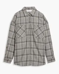 IRO Horren checked wool-blend flannel jacket - Gray Gray