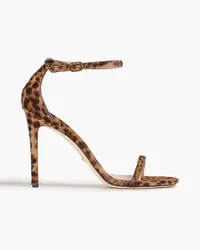 Stuart Weitzman Leopard-print calf hair sandals - Animal print Animal