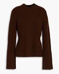 Loulou Studio Ribbed cashmere sweater - Brown Brown