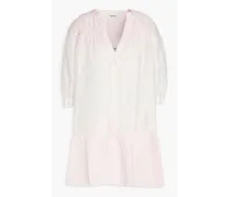 Yarely dégradé linen-blend mini dress - Pink