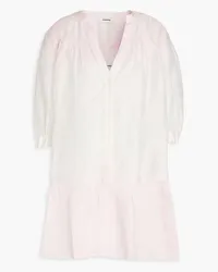 Sandro Dégradé linen-blend mini dress - Pink Pink