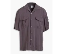 Washed modal-blend shirt - Purple