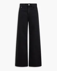 WANDLER Magnolia high-rise wide-leg jeans - Black Black