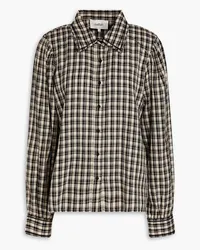 ba&sh Sandy checked cotton shirt - White White