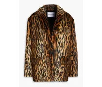 Leopard-print faux fur jacket - Animal print
