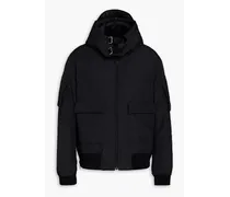 Ripstop hooded bomber jacket - Black
