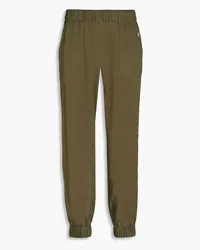 Tory Burch Cotton-voile tapered pants - Green Green