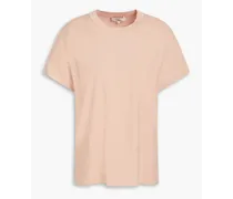 Linen-blend T-shirt - Pink