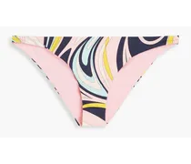 Printed low-rise bikini briefs - Pink