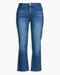 Frame Denim Le Cropped Mini Boot mid-rise bootcut jeans - Blue Blue