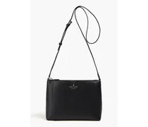 Pebbled-leather shoulder bag - Black