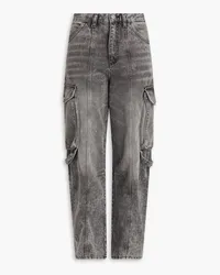 Sandro Faded high-rise tapered jeans - Gray Gray