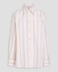 Marni Striped cotton-poplin shirt - White White