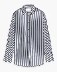 Frame Denim Striped cotton-poplin shirt - Blue Blue