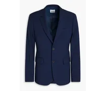 Slim-fit wool blazer - Blue