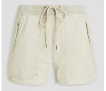Cotton-blend shorts - White