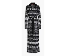 Missoni Sequin-embellished crochet-knit cardigan - Black Black
