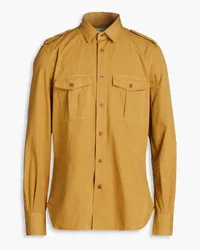 Slowear Glanshirt cotton-poplin shirt - Yellow Yellow