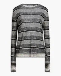 Autumn Cashmere Striped cashmere sweater - Gray Gray