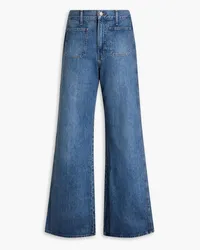 Veronica Beard Taylor high-rise wide-leg jeans - Blue Blue