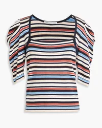 Autumn Cashmere Striped cotton top - Multicolor Multicolor