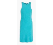 Alpaca-blend mini dress - Blue