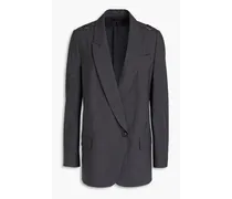Wool-blend blazer - Gray